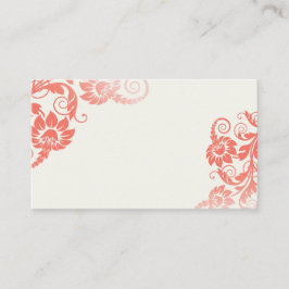 Tarjetas de Escort Floral Coral