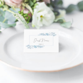 Tarjetas de Escort Place Boda de eucalipto azul