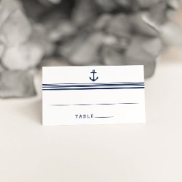 Tarjetas de Escort Place Boda Moderno Náutico