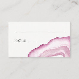 Tarjetas de Escort Place de Acuarela Agate | Mauve