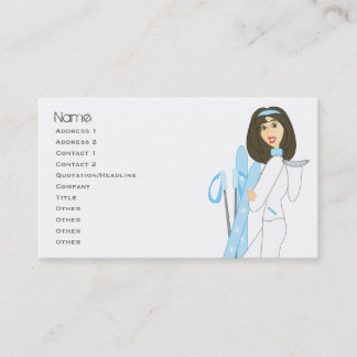 Tarjetas de esquí-Brunette
