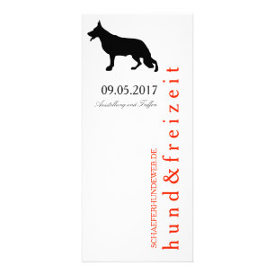 Tarjetas de estante de perro pastor