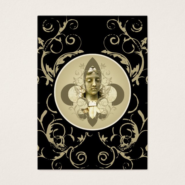 Tarjetas de estatua de Fleur Angel (Frente)