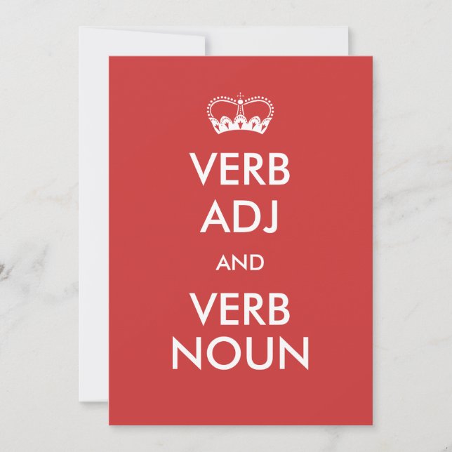 Tarjetas de estilo Invitación de personalizable Ma (Anverso)