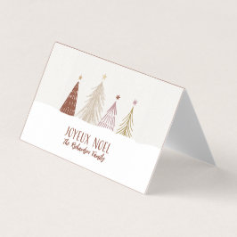 Tarjetas de etiquetas de regalo Noel Mini para Nav