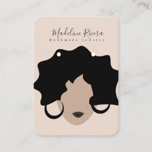 Tarjetas de exhibición de aretes artesanales hecho