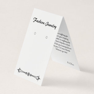Tarjetas de exhibición de aretes autosoportantes C