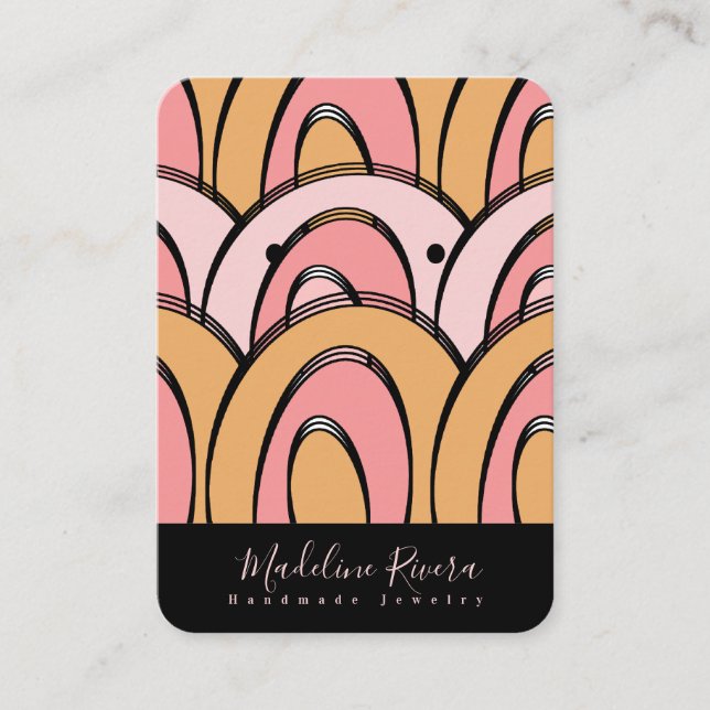 Tarjetas de exhibición de artesanía hechas a mano  (Anverso)