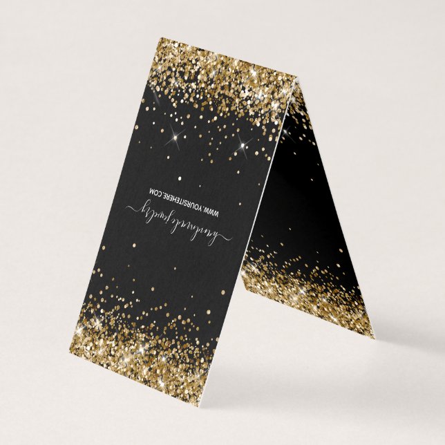 Tarjetas de exhibición de collar de Glitter Oro Ne (Anverso)