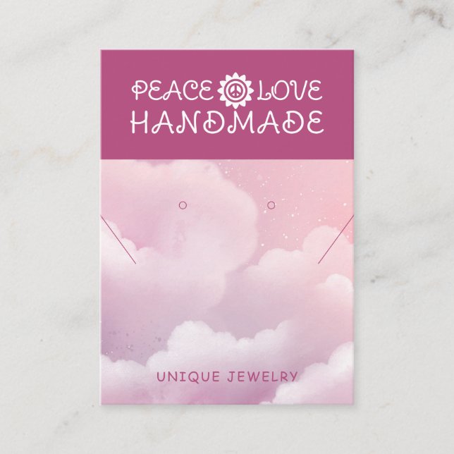 Tarjetas de exhibición de joyas con código QR para (Anverso)