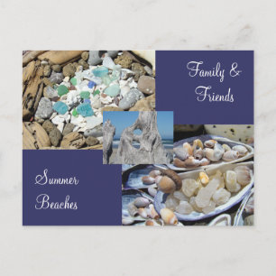 Tarjetas de Familia y Amigos Verano Playas Costera