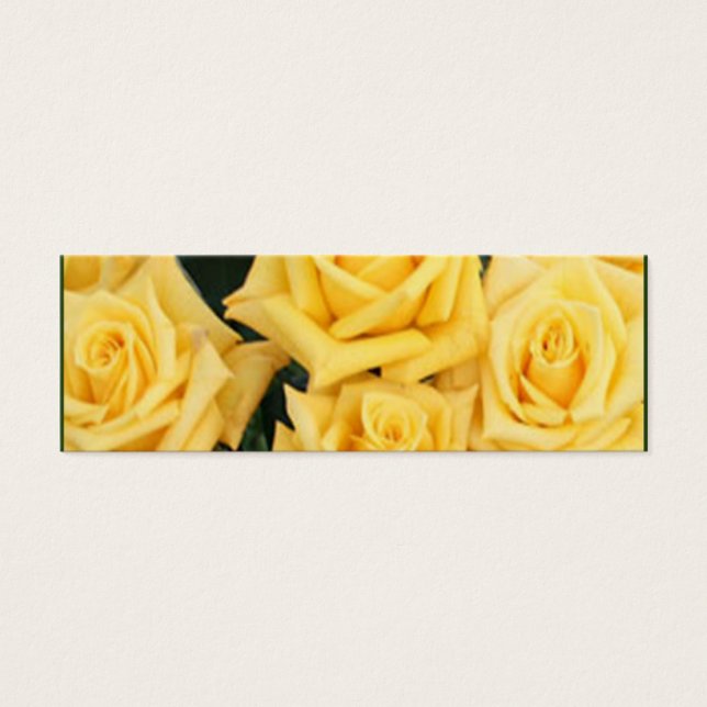 TARJETAS DE FAVOR DE BODA AMARILLA ROSA (Frente)