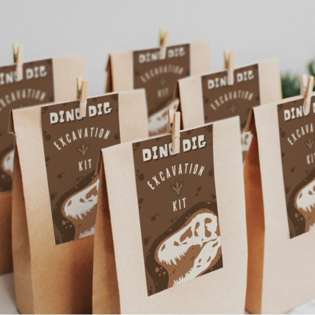 Tarjetas de Favor del Kit de Excavación de Dinosau (Subido por el creador)
