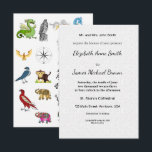 Tarjetas de Fecha de Ahorro Plano Invitación de Bo<br><div class="desc">Elegante invitación de boda minimalista con un diseño de letra cursiva atemporal perfecto para ceremonias clásicas románticas.</div>