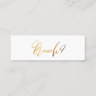 Tarjetas de fecha de brunch de oro de PixDezines B