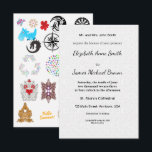 Tarjetas de Fecha de Guardado Planas Invitación Mi<br><div class="desc">Invitación de boda minimalista atemporal con letra elegante para ceremonias modernas y clásicas.</div>