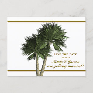 Tarjetas de fecha de salvación elegantes de palmer