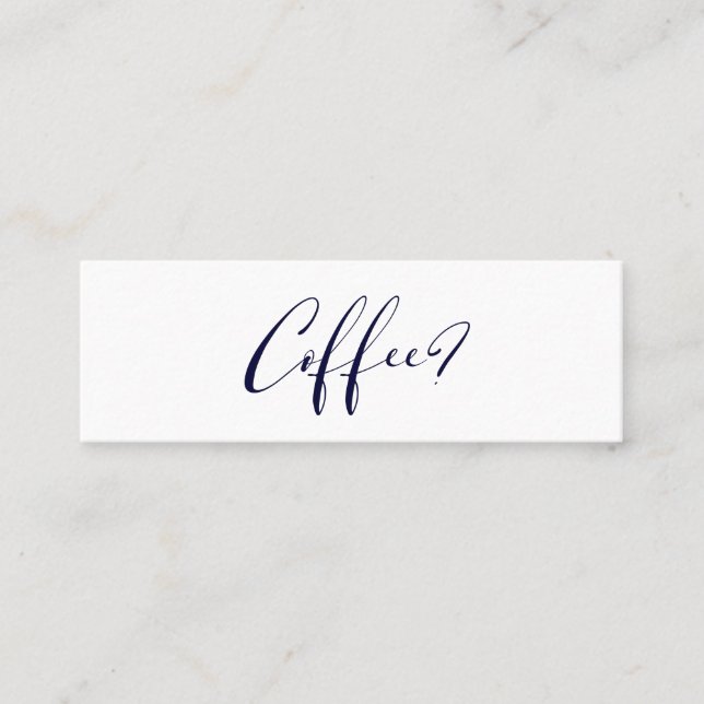 Tarjetas de fecha para café PixDezines Black+Gold (Anverso)