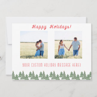 Tarjetas de Felices Fiestas con Árboles de Navidad