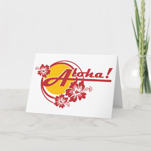 Tarjetas de felicitación Aloha