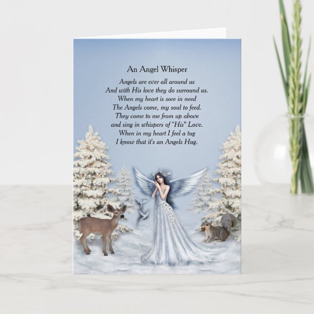 Tarjetas de felicitación Angel Whisper (Anverso)