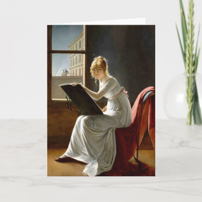 Tarjetas de felicitación antiguas de la pintura 49 (Anverso)