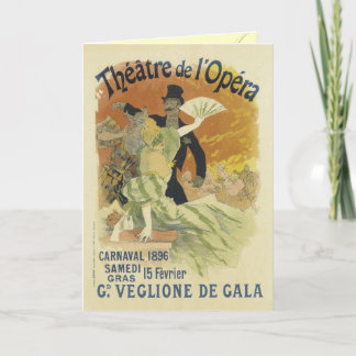 Tarjetas de felicitación Art Nouveau - Theater de 