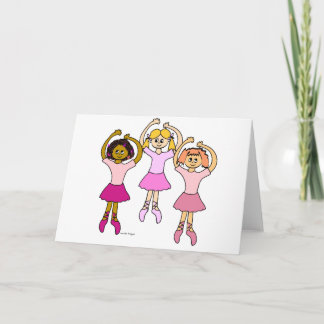 Tarjetas de felicitación bailarinas Ballerinas