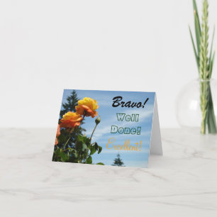 Tarjetas de Felicitación Bien Hecho Bravo! Excelen