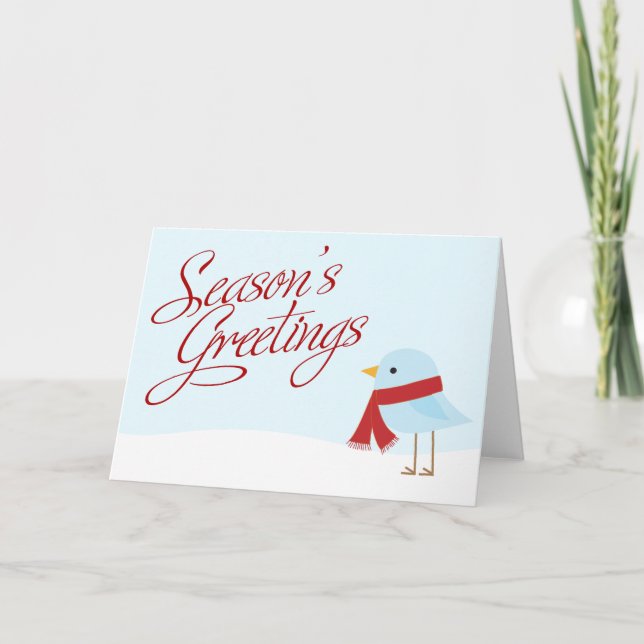 Tarjetas de felicitación Bird de vacaciones (Anverso)