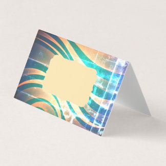Tarjetas de felicitación Blue y Peach con problema