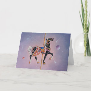 Tarjetas de felicitación - caballo 2 del carrusel