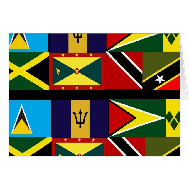 Tarjetas de felicitación Caribana (Anverso (Horizontal))