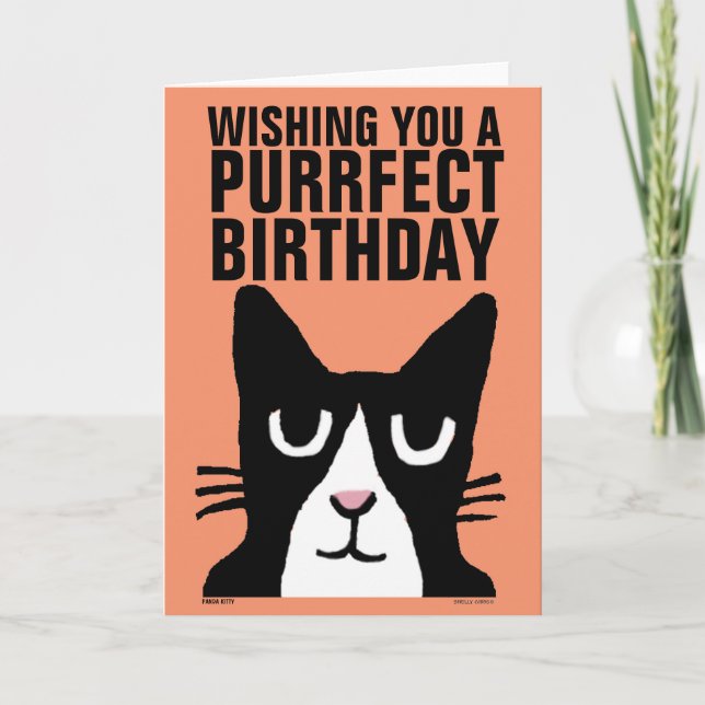 Tarjetas de felicitación CAT para el cumpleaños, P (Anverso)