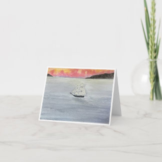 Tarjetas de felicitación Cielos rojos al anochecer