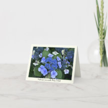 Tarjetas de felicitación cobrables del Hydrangea