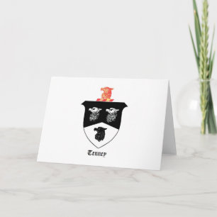 Tarjetas de felicitación con el escudo de familia 
