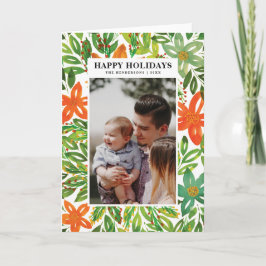 Tarjetas de felicitación con flores pintadas a man