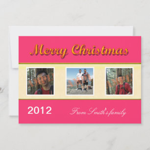 Tarjetas de felicitación con fotos de la familia F