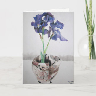 Tarjetas de felicitación con "Purple Iris" de Ambe