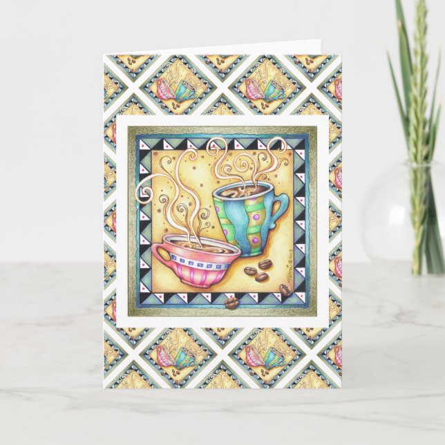 TARJETAS DE FELICITACIÓN - ¡COOL BEANS! ARTE DEL C (Anverso)