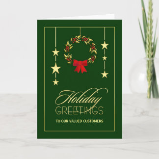 Tarjetas de felicitación corporativa de vacaciones