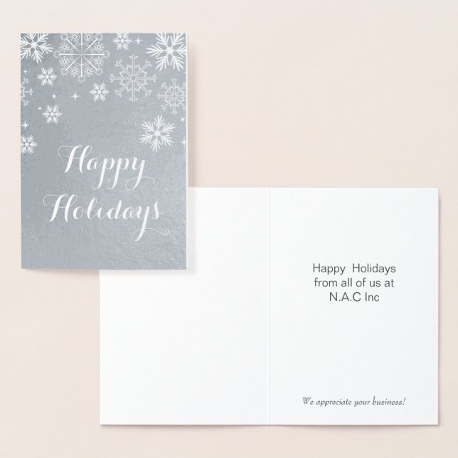 Tarjetas de Felicitación Corporativas de Navidad C (Demostración)