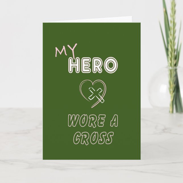 Tarjetas de Felicitación Cristianas Jesús Héroe ll (Anverso)