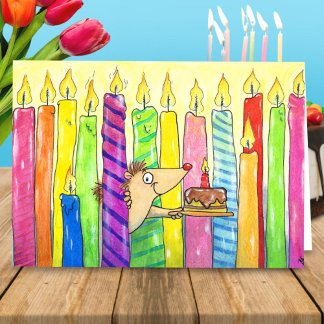 Tarjetas de felicitación Cumpleaños feliz con vela
