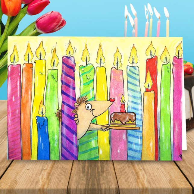 Tarjetas de felicitación Cumpleaños feliz con vela (Subido por el creador)