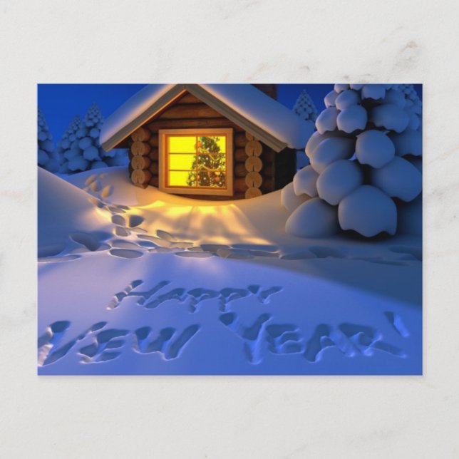 Tarjetas de felicitación de Año Nuevo (Anverso)