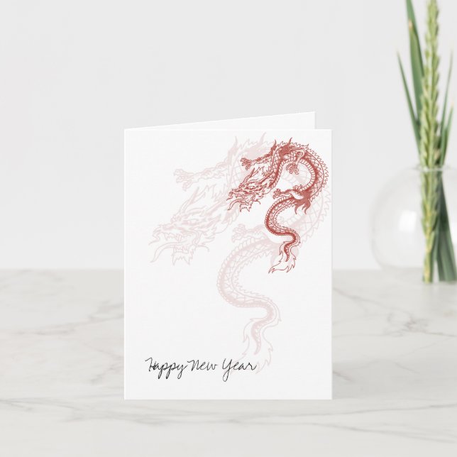 Tarjetas de felicitación de Año Nuevo del Dragón R (Anverso)