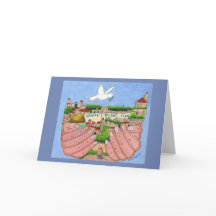 Tarjetas de felicitación de arte de Jerusalén