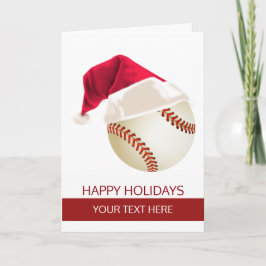 Tarjetas de felicitación de béisbol de Navidad Som